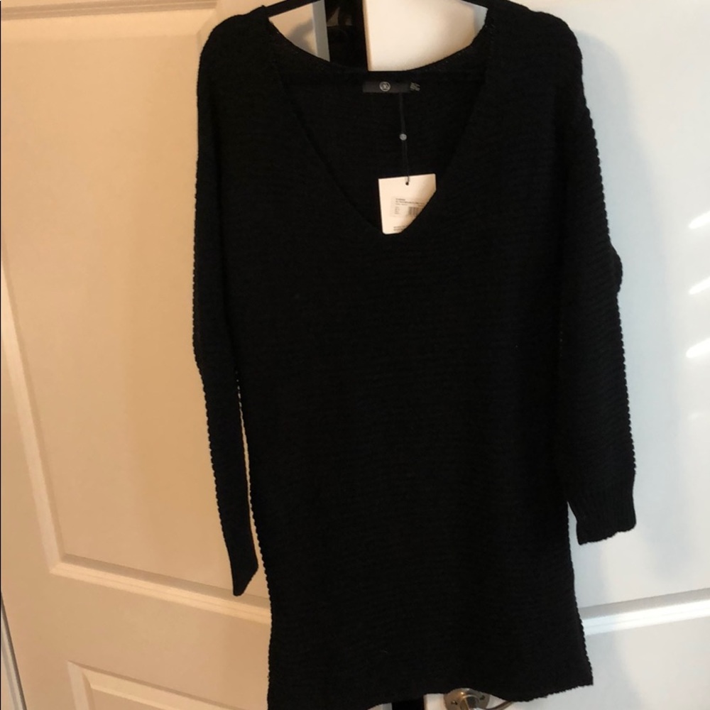 Missguided black sweater dress
